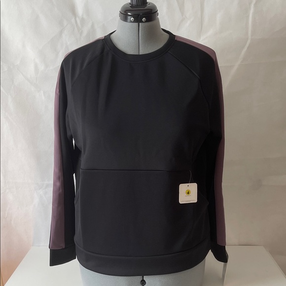Body Glove Women's Black and Mauve Jersey Top - Picture 1 of 11